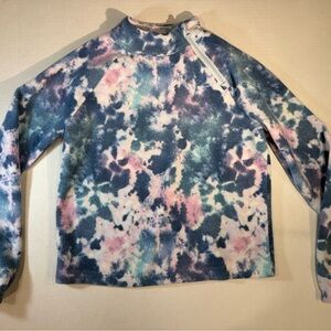 SO Girls Tie-Dye Pullover with Side Zipper in Size Large